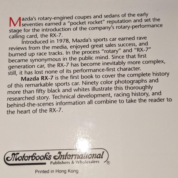 Mazda Rx-7 (Sports Car Color History) by Matras, John (Paperback) - Picture 3 of 9